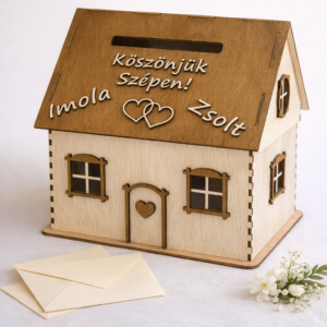 Esküvői ajándékgyűjtő házikó