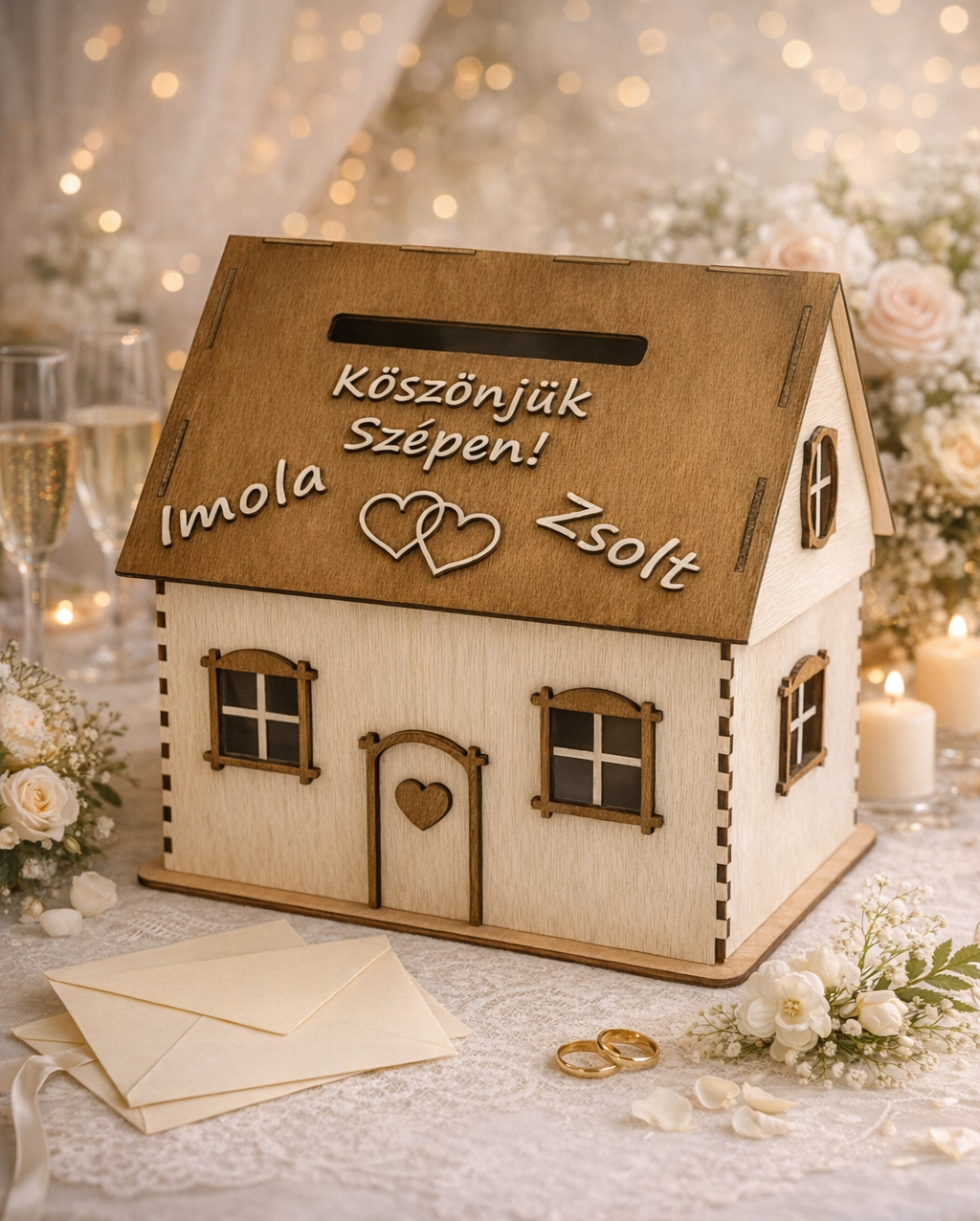 Esküvői ajándékgyűjtő házikó - imagine 2